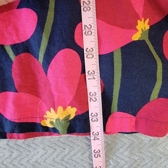 Princess Highway Lulu Flower Shift Dress Sleeveless Mod Retro Blue Pink Size 16 - Picture 12 of 12